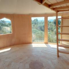 Our dance space, wooden yurt